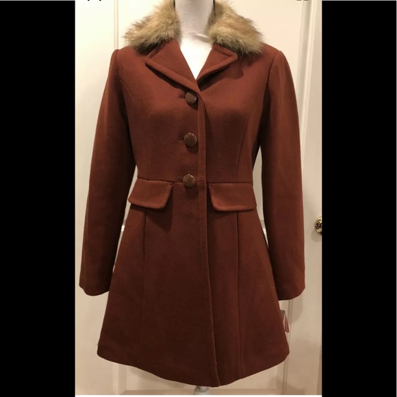 Kate spade wool blend coat teakwood XS, L - Picture 5 of 15